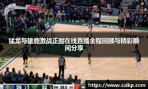 猛龙与雄鹿激战正酣在线直播全程回顾与精彩瞬间分享