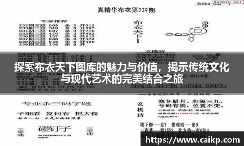 探索布衣天下图库的魅力与价值，揭示传统文化与现代艺术的完美结合之旅